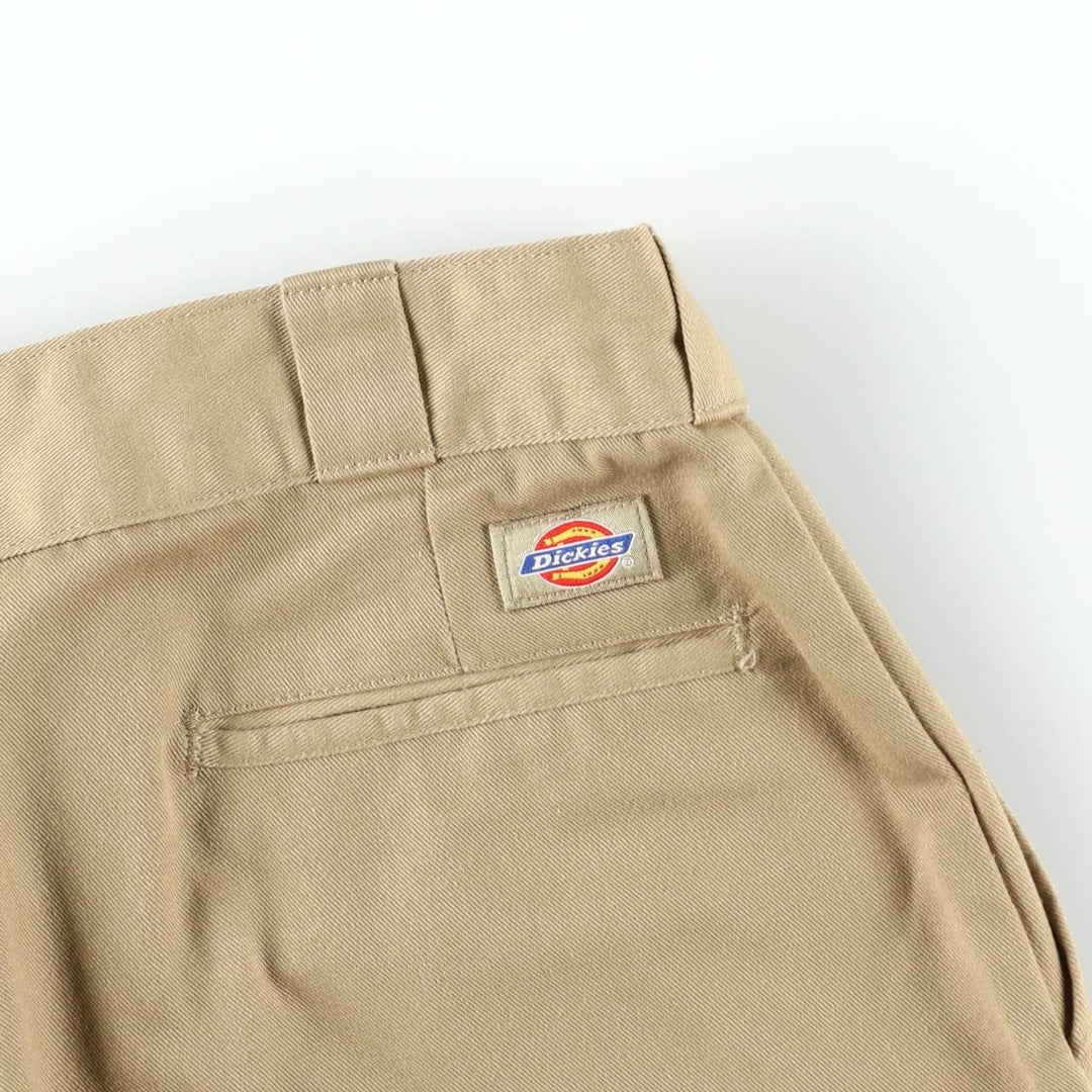 90'S Dickies Work Pants Made in USA Men's W34 Vintage polyester Beige type Vintage Second Hand