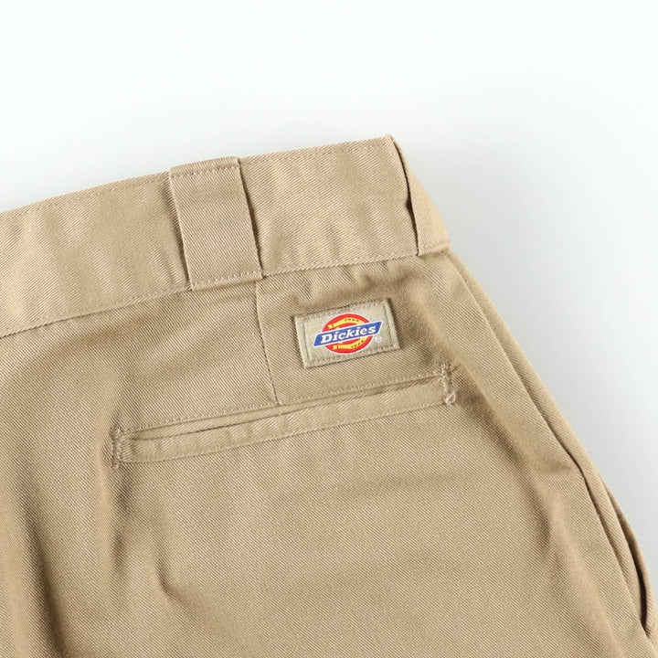 90'S Dickies Work Pants Made in USA Men's W34 Vintage polyester Beige type Vintage Second Hand