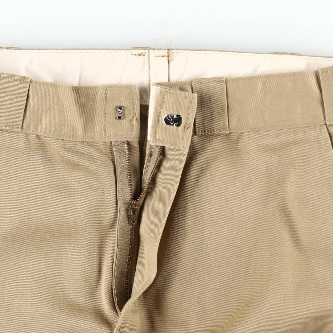 90'S Dickies Work Pants Made in USA Men's W34 Vintage polyester Beige type Vintage Second Hand