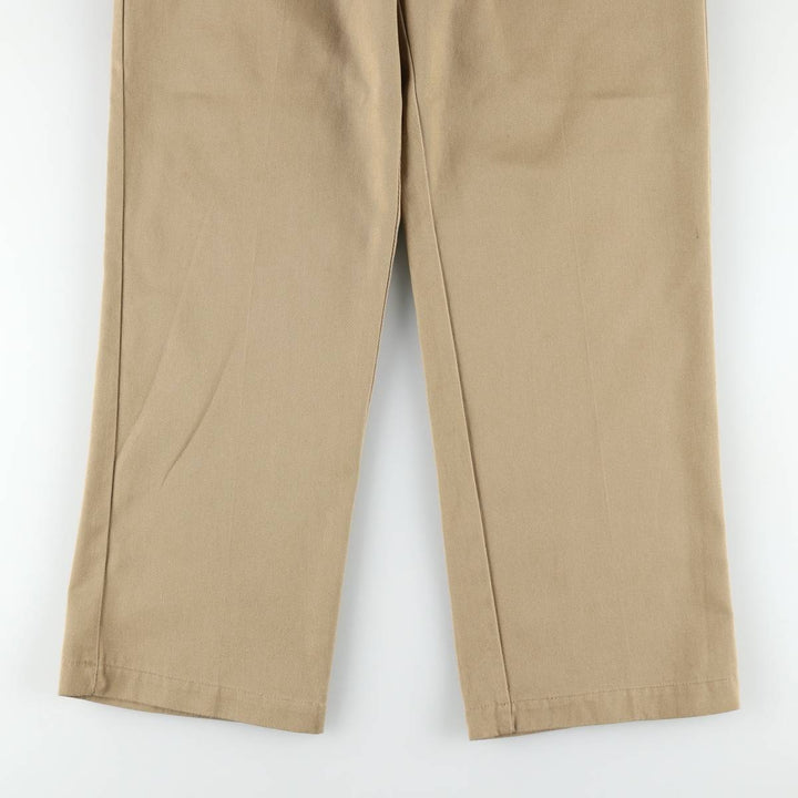90'S Dickies Work Pants Made in USA Men's W34 Vintage polyester Beige type Vintage Second Hand