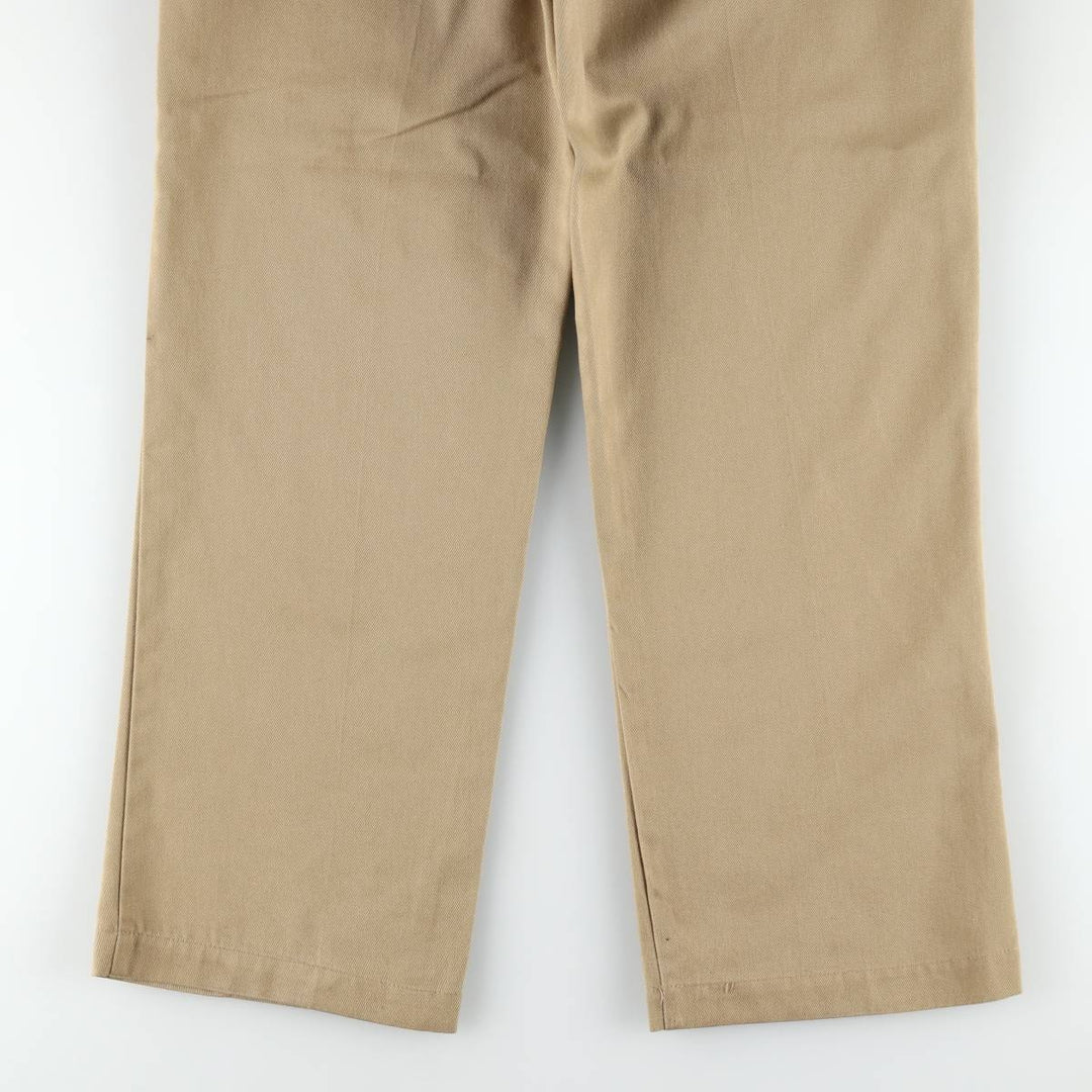 90'S Dickies Work Pants Made in USA Men's W34 Vintage polyester Beige type Vintage Second Hand