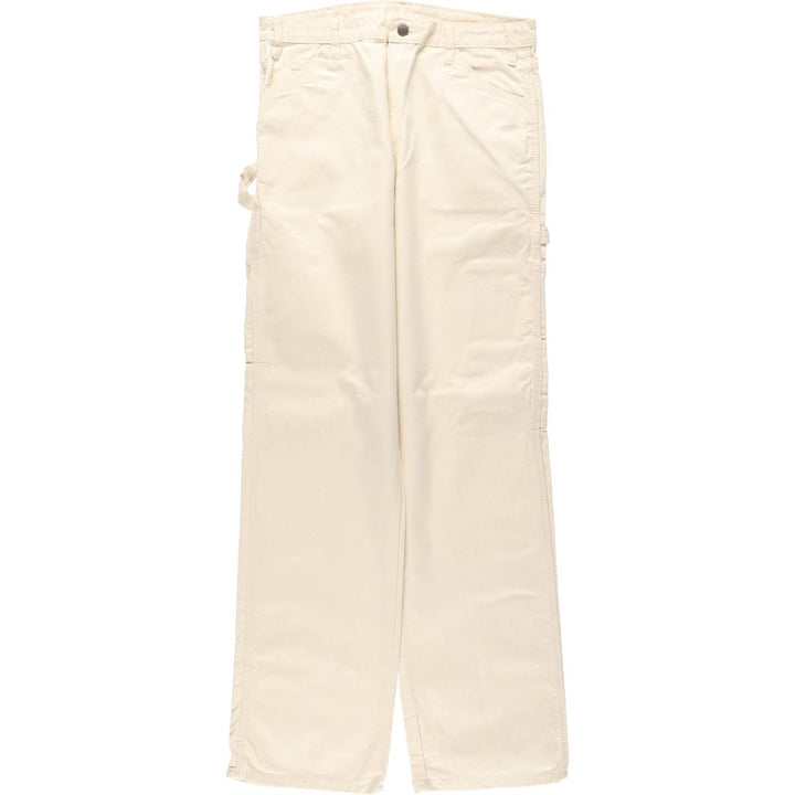 Dickies off-white painter pants, men's size W34 (approx.) cotton unbleached Vintage Second Hand