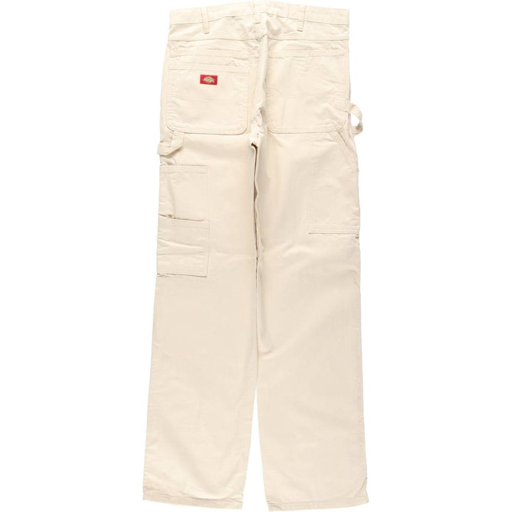 Dickies off-white painter pants, men's size W34 (approx.) cotton unbleached Vintage Second Hand