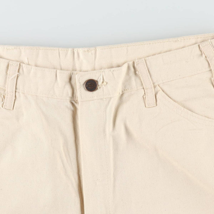 Dickies off-white painter pants, men's size W34 (approx.) cotton unbleached Vintage Second Hand