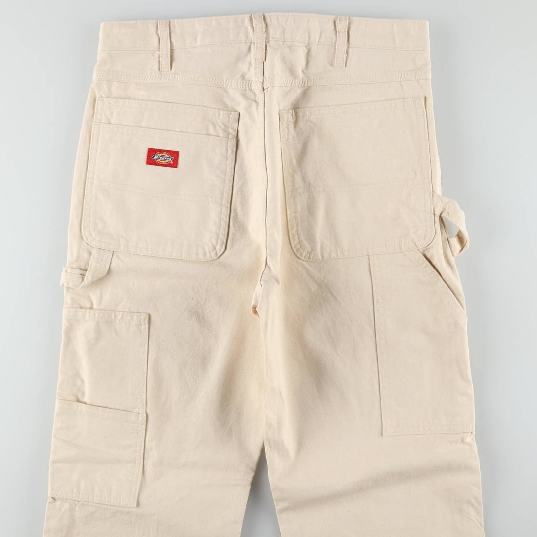 Dickies off-white painter pants, men's size W34 (approx.) cotton unbleached Vintage Second Hand