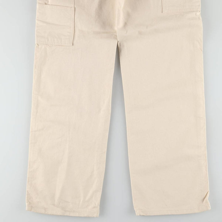 Dickies off-white painter pants, men's size W34 (approx.) cotton unbleached Vintage Second Hand