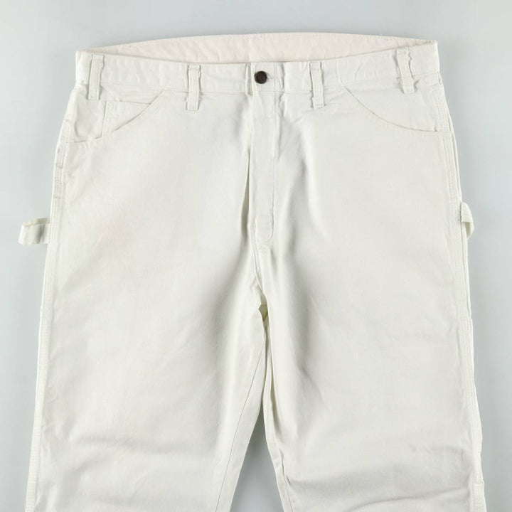 Dickies painter pants, men's size W39 (approx.) cotton white type Vintage Second Hand