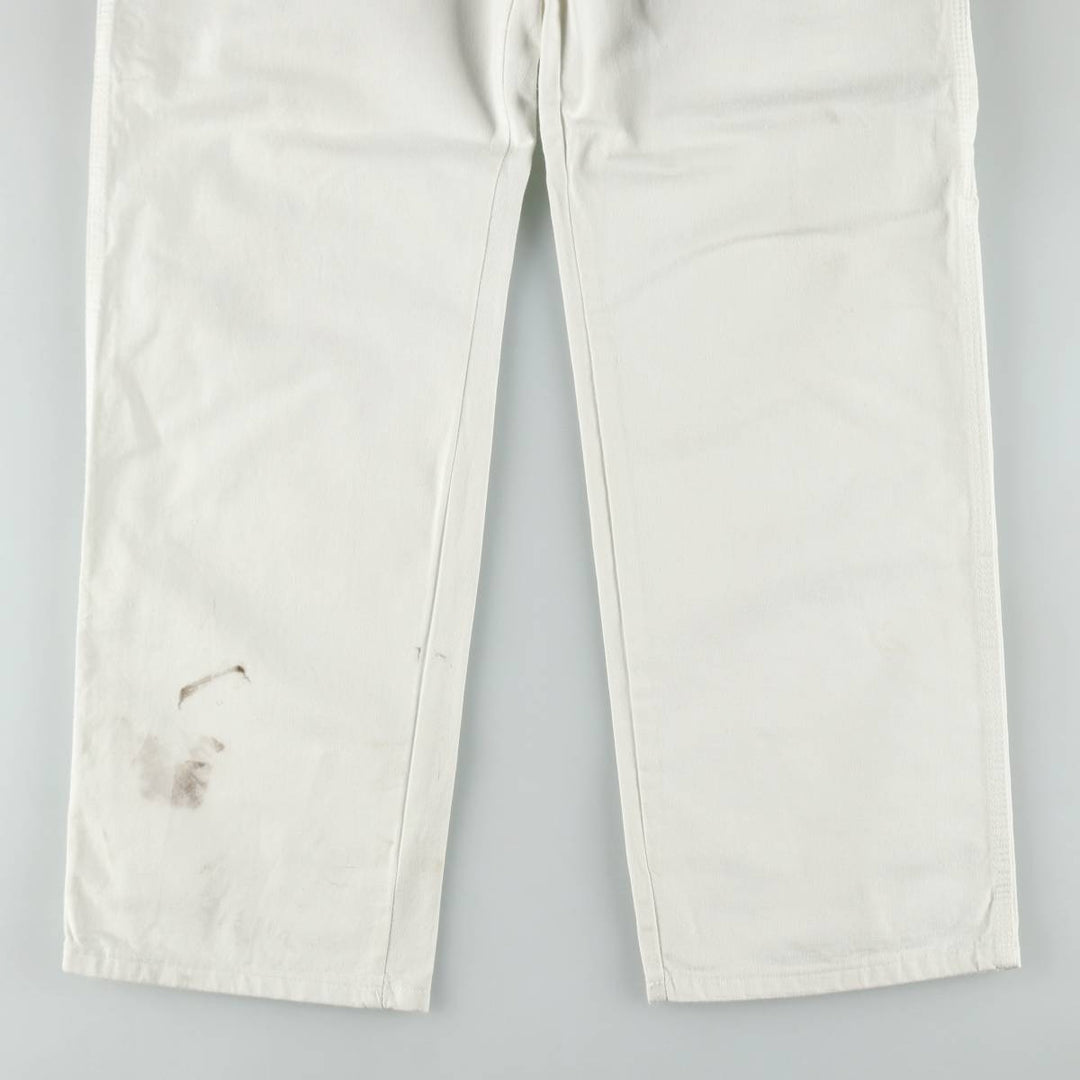 Dickies painter pants, men's size W39 (approx.) cotton white type Vintage Second Hand