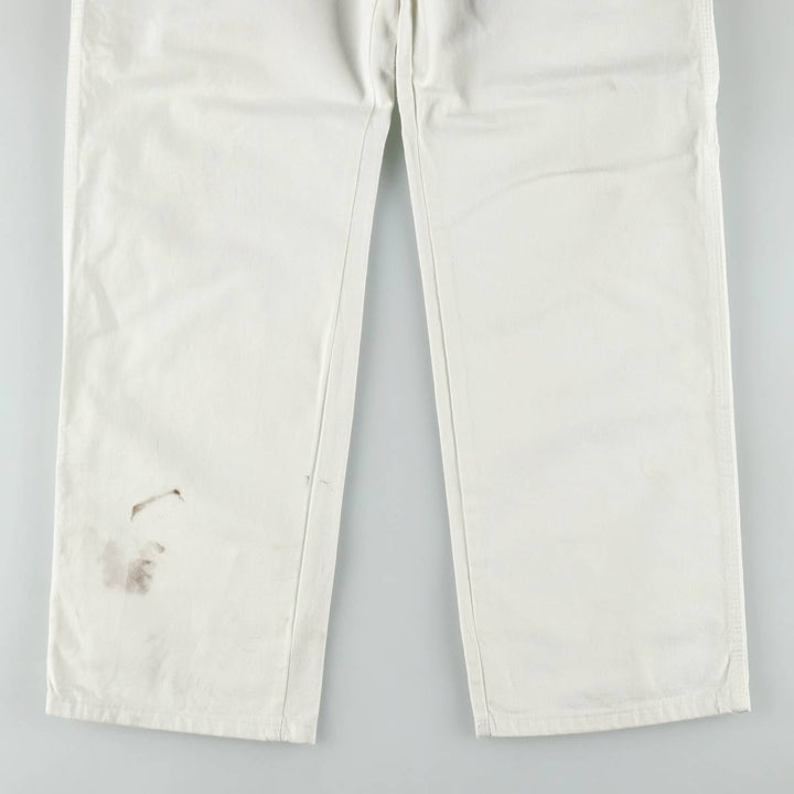 Dickies painter pants, men's size W39 (approx.) cotton white type Vintage Second Hand