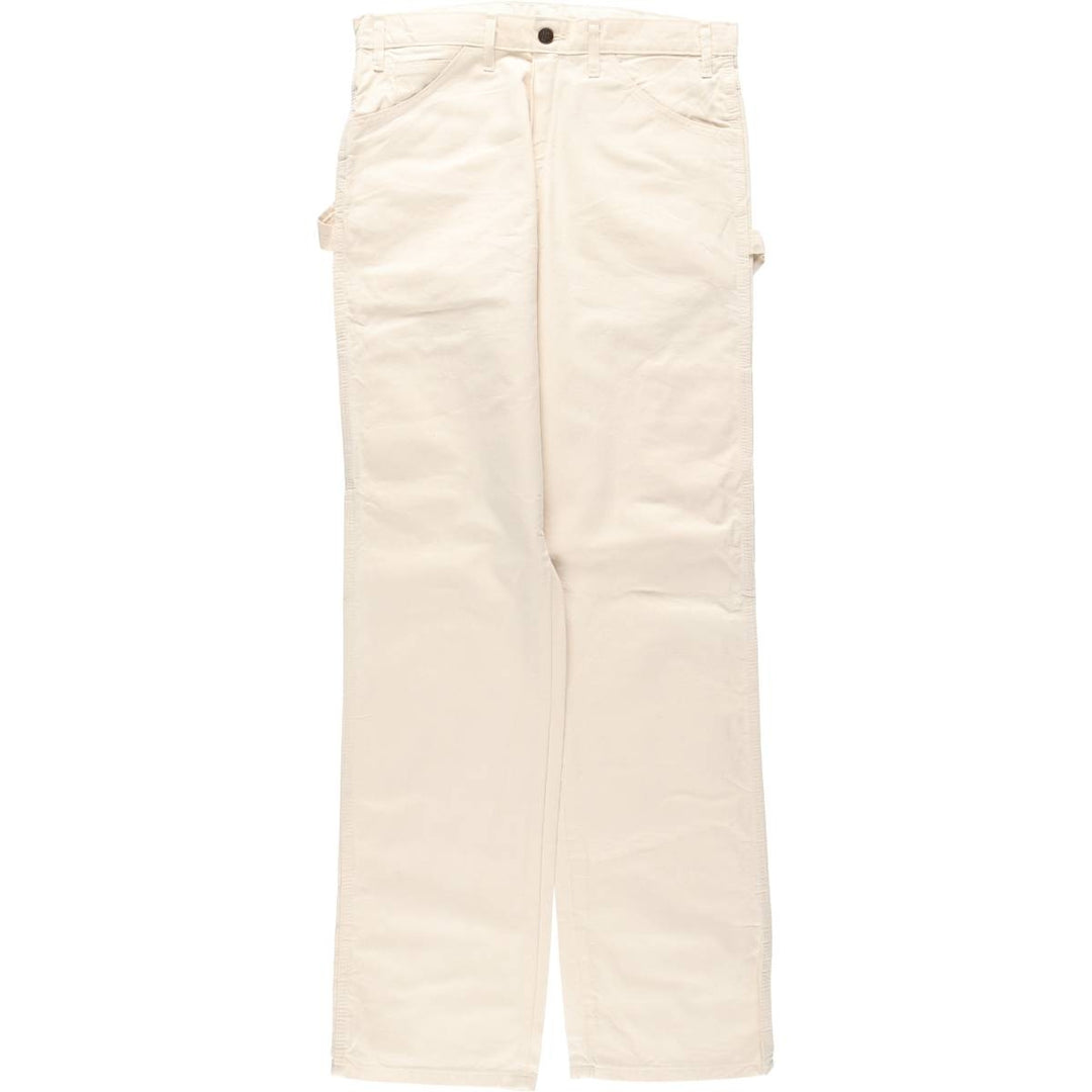 Dickies off-white painter pants, men's size W33 (approx.) cotton unbleached Vintage Second Hand