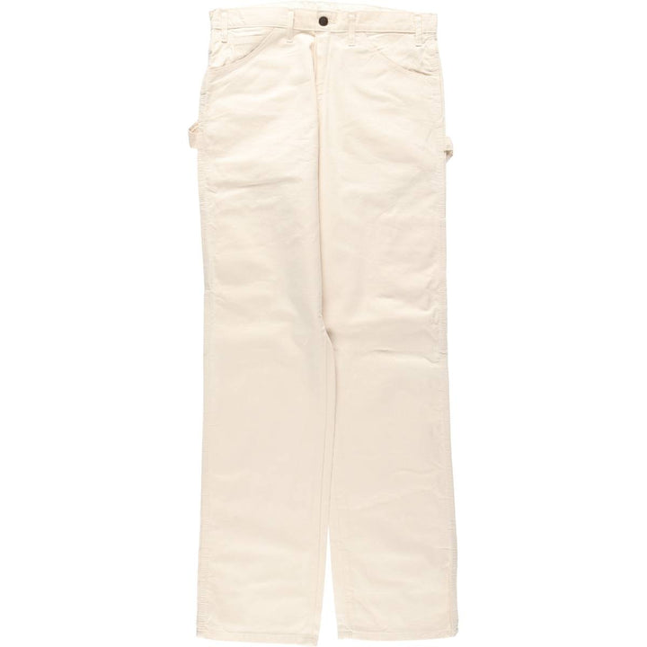 Dickies off-white painter pants, men's size W33 (approx.) cotton unbleached Vintage Second Hand
