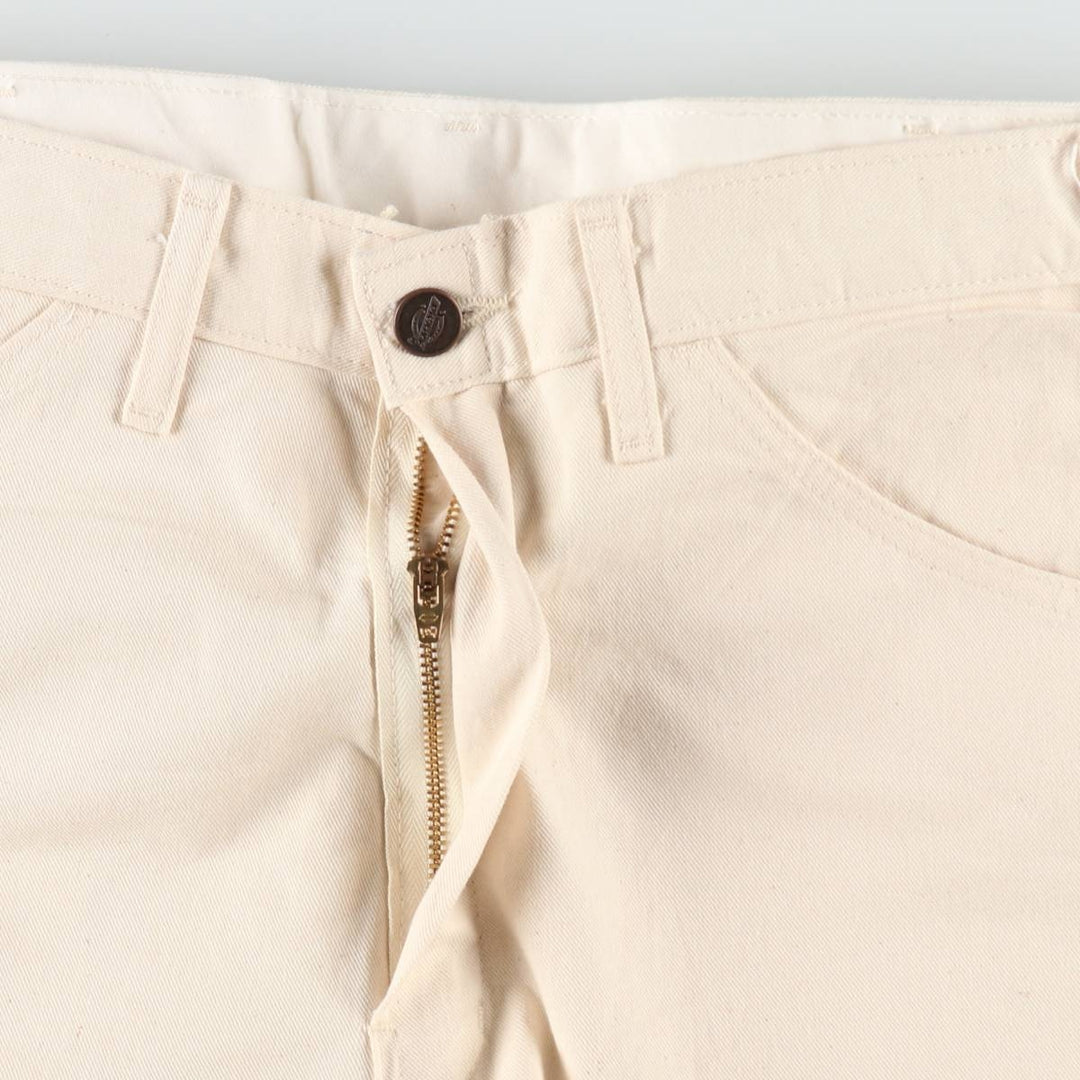 Dickies off-white painter pants, men's size W33 (approx.) cotton unbleached Vintage Second Hand