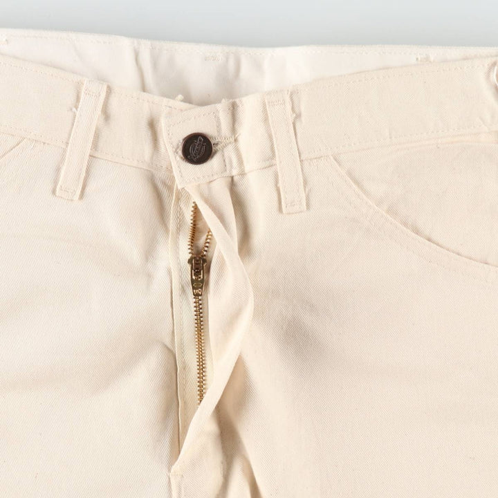 Dickies off-white painter pants, men's size W33 (approx.) cotton unbleached Vintage Second Hand