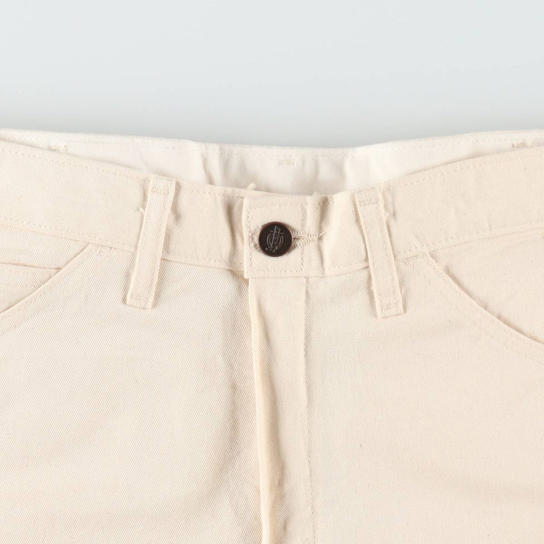 Dickies off-white painter pants, men's size W33 (approx.) cotton unbleached Vintage Second Hand