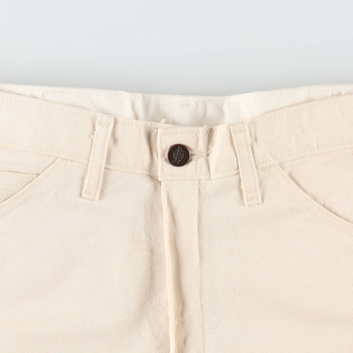 Dickies off-white painter pants, men's size W33 (approx.) cotton unbleached Vintage Second Hand