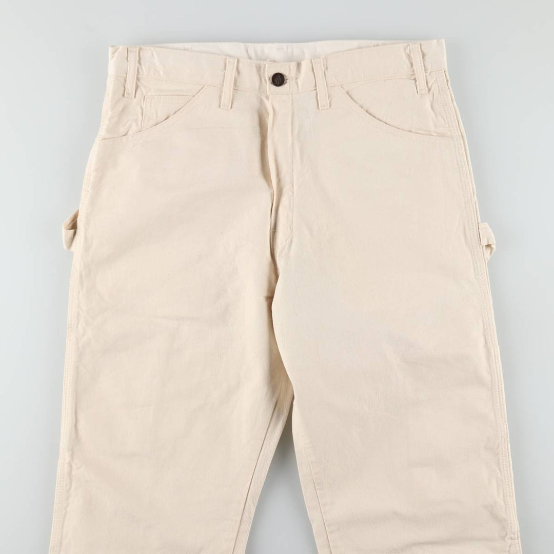Dickies off-white painter pants, men's size W33 (approx.) cotton unbleached Vintage Second Hand