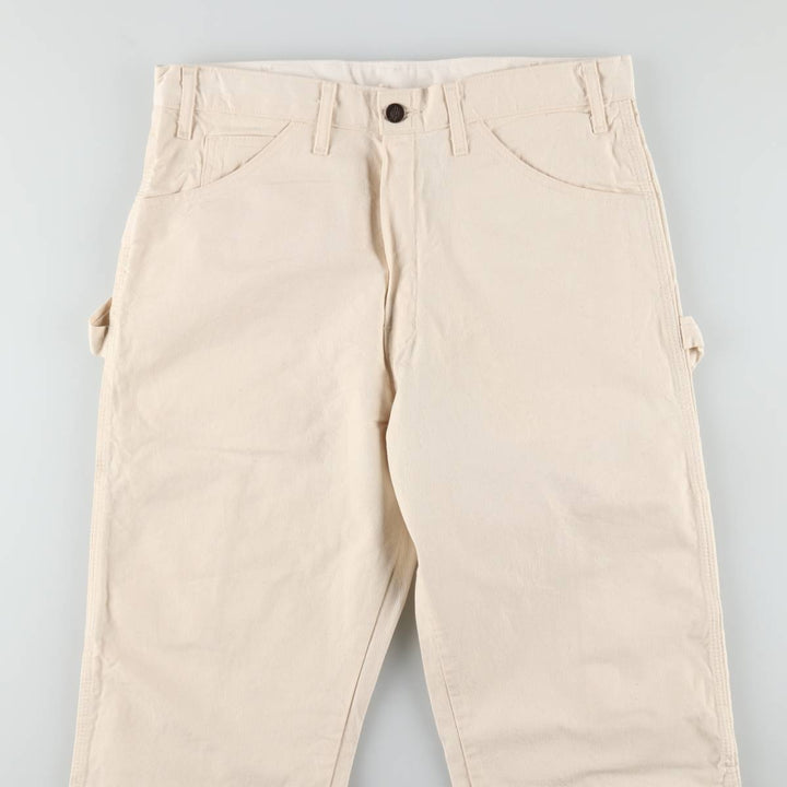Dickies off-white painter pants, men's size W33 (approx.) cotton unbleached Vintage Second Hand