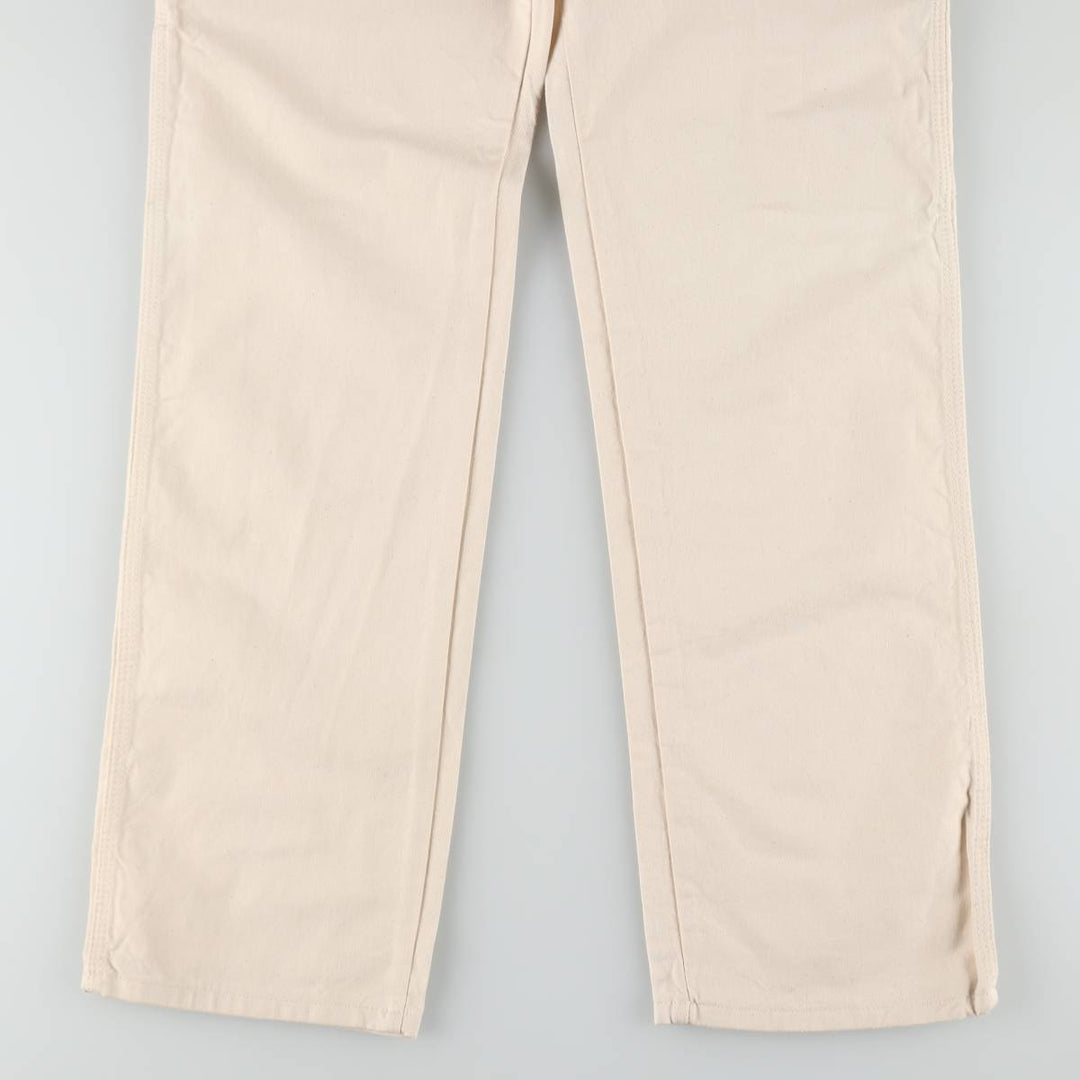 Dickies off-white painter pants, men's size W33 (approx.) cotton unbleached Vintage Second Hand