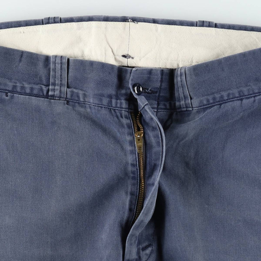 1980'S Carhartt 100th Anniversary Model Work Pants, Made in USA, Men's Size W34 (approx.), Vintage cotton navy blue type Vintage Second Hand
