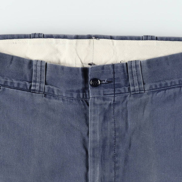1980'S Carhartt 100th Anniversary Model Work Pants, Made in USA, Men's Size W34 (approx.), Vintage cotton navy blue type Vintage Second Hand
