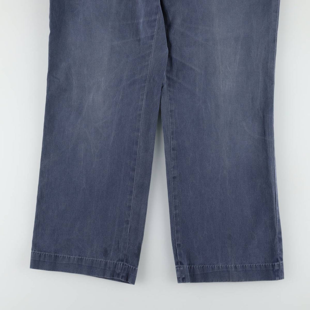 1980'S Carhartt 100th Anniversary Model Work Pants, Made in USA, Men's Size W34 (approx.), Vintage cotton navy blue type Vintage Second Hand