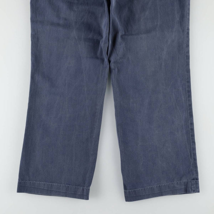 1980'S Carhartt 100th Anniversary Model Work Pants, Made in USA, Men's Size W34 (approx.), Vintage cotton navy blue type Vintage Second Hand