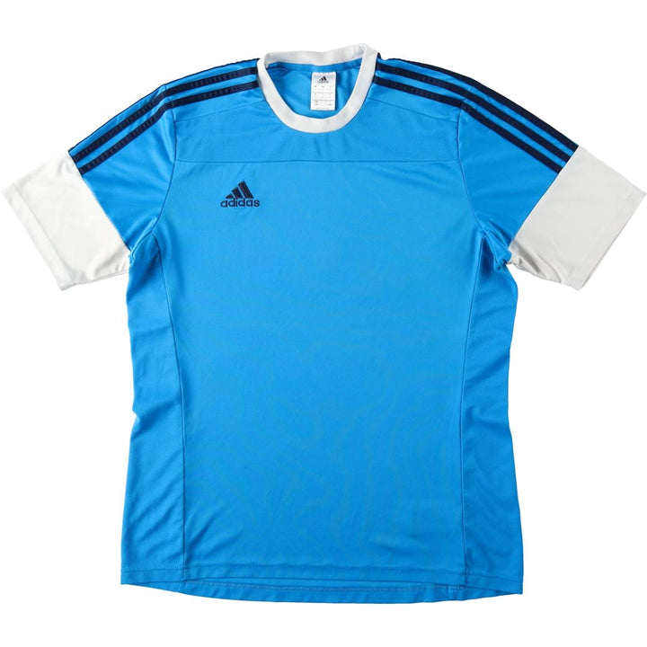 Adidas CLIMALITE Game Shirt, Women's Size L (approx.) polyester Blue type light blue Vintage Second Hand