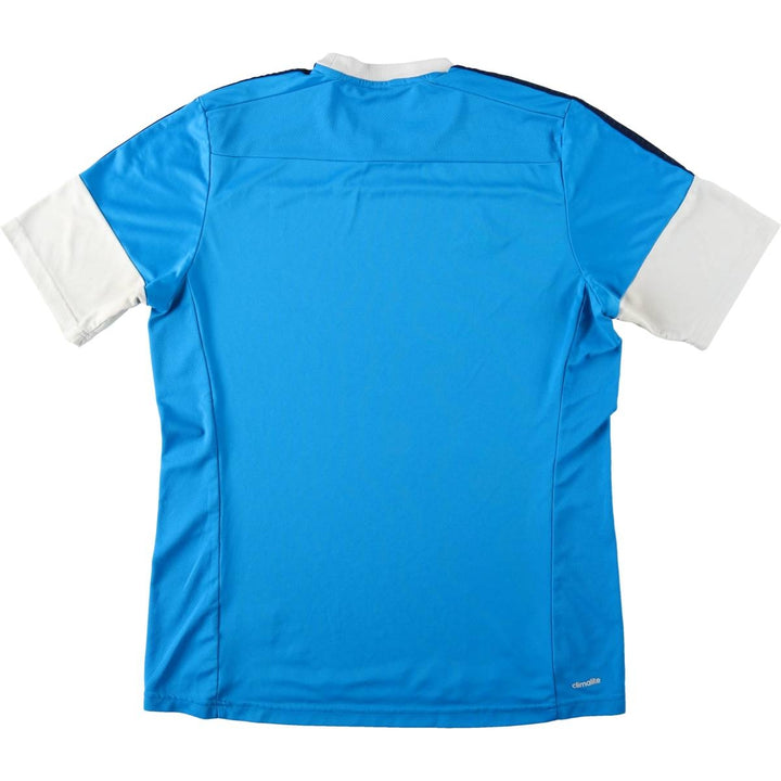 Adidas CLIMALITE Game Shirt, Women's Size L (approx.) polyester Blue type light blue Vintage Second Hand