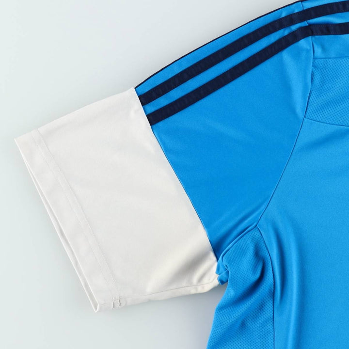 Adidas CLIMALITE Game Shirt, Women's Size L (approx.) polyester Blue type light blue Vintage Second Hand