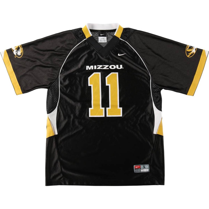 Nike V-neck Mesh College Game Shirt Football Shirt Women's Size M (approx.) polyester black type Vintage Second Hand