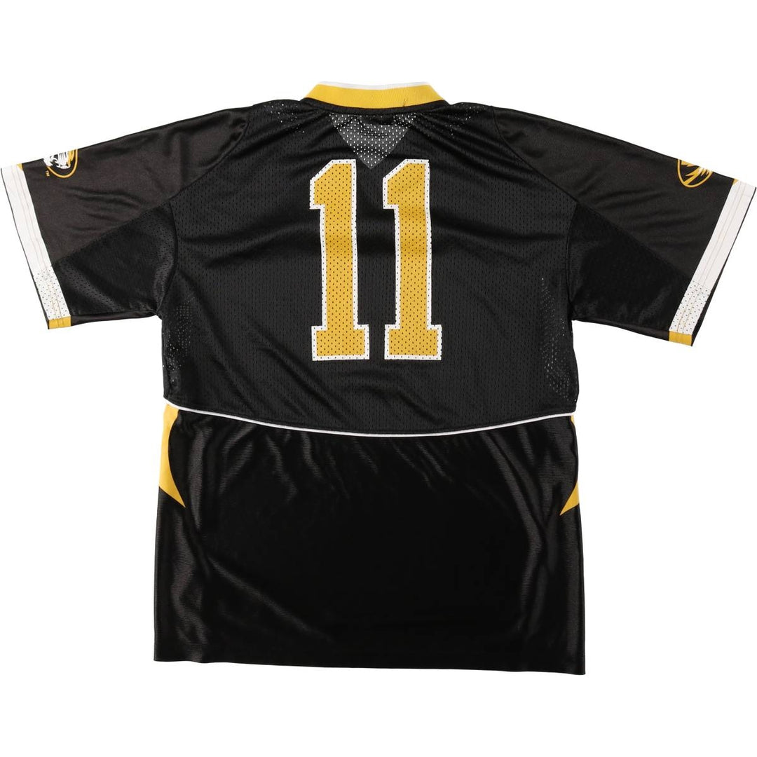 Nike V-neck Mesh College Game Shirt Football Shirt Women's Size M (approx.) polyester black type Vintage Second Hand