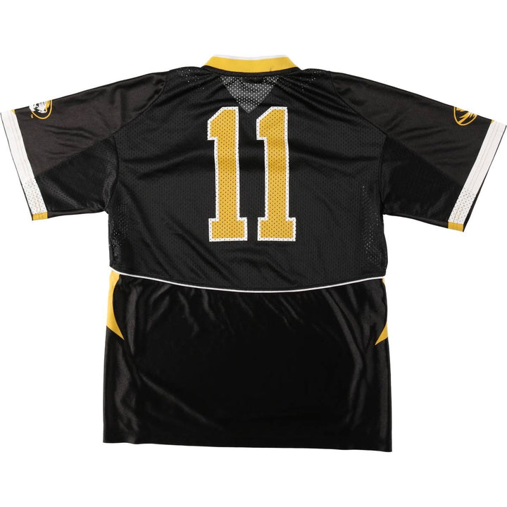 Nike V-neck Mesh College Game Shirt Football Shirt Women's Size M (approx.) polyester black type Vintage Second Hand