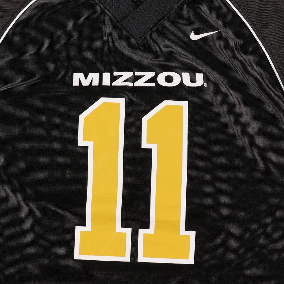 Nike V-neck Mesh College Game Shirt Football Shirt Women's Size M (approx.) polyester black type Vintage Second Hand