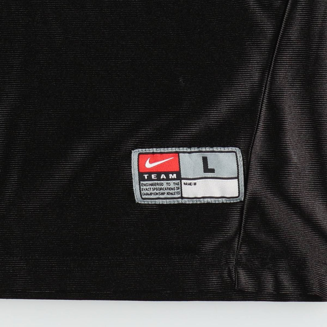 Nike V-neck Mesh College Game Shirt Football Shirt Women's Size M (approx.) polyester black type Vintage Second Hand