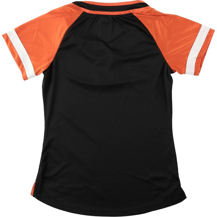 Harley-Davidson Henley Neck Game Shirt, Women's Size M (approx.) polyester black type Vintage Second Hand