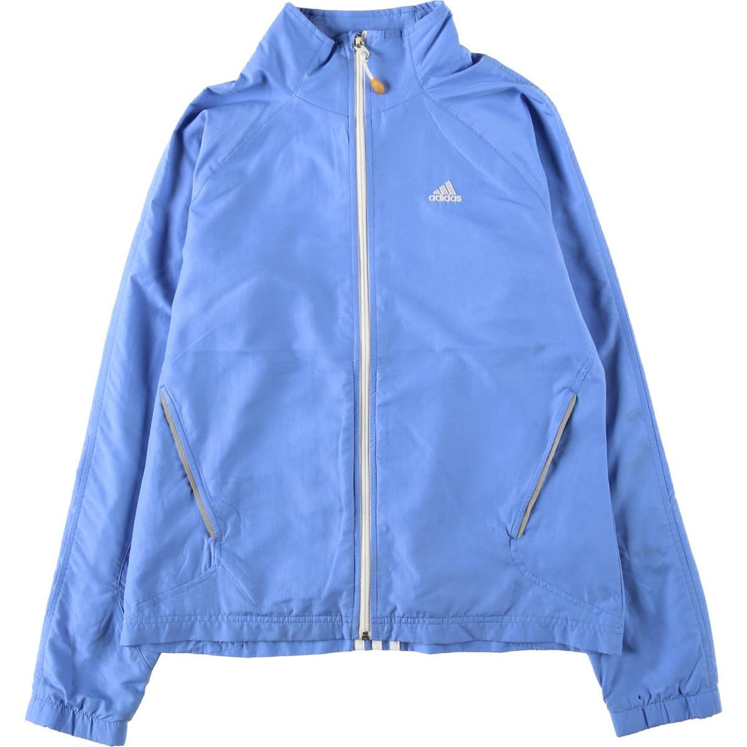 Adidas windbreaker, women's size M (approx.) polyester blue type Vintage Second Hand