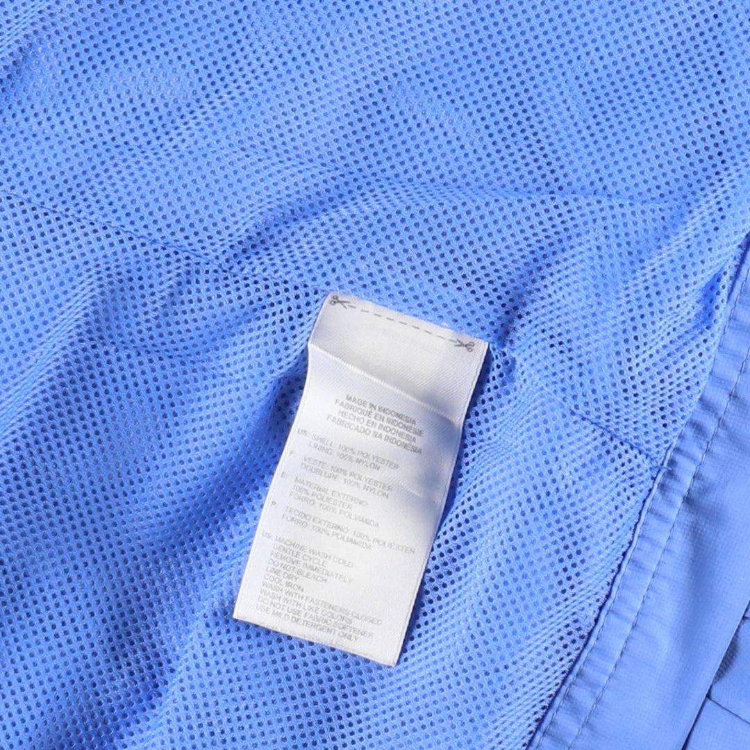 Adidas windbreaker, women's size M (approx.) polyester blue type Vintage Second Hand
