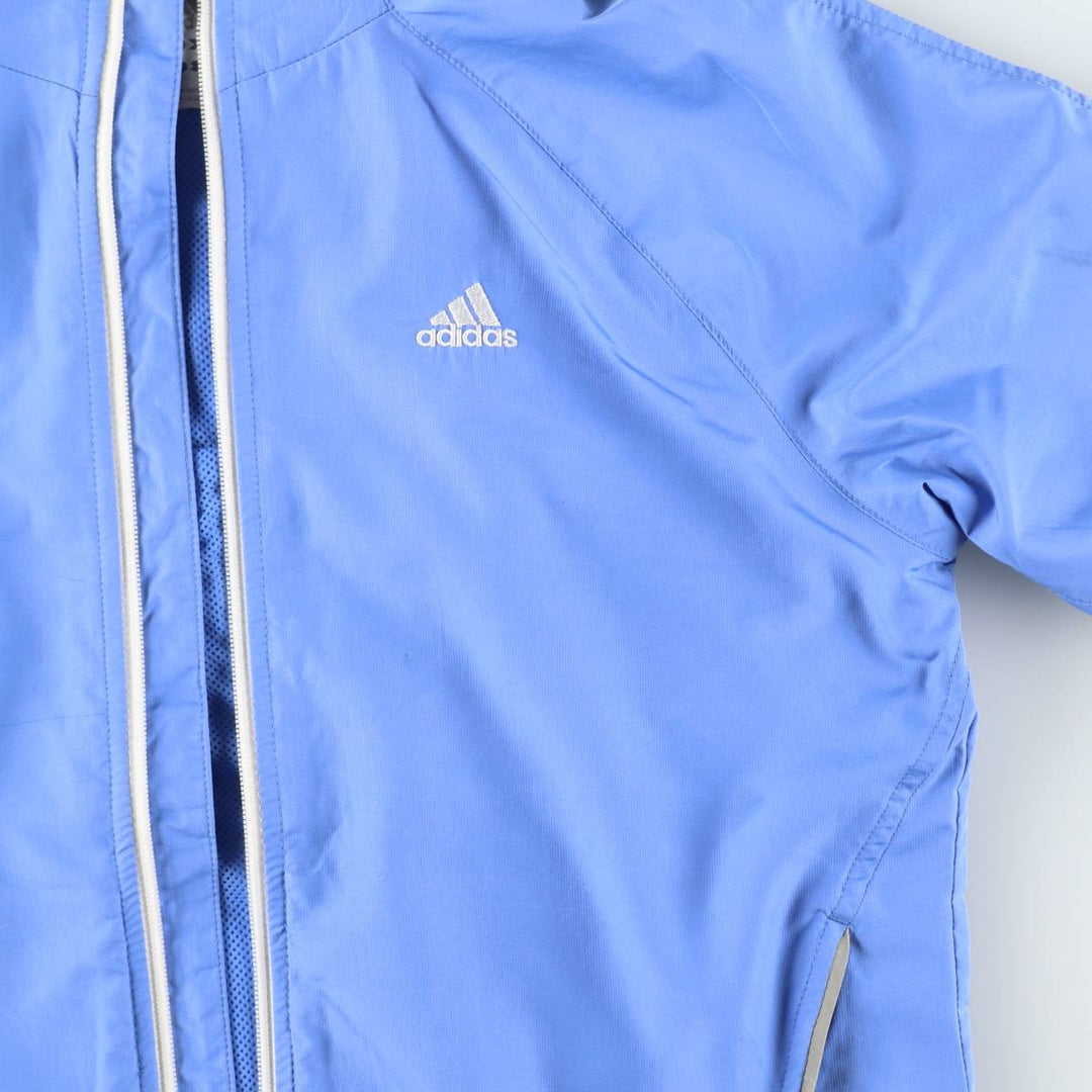 Adidas windbreaker, women's size M (approx.) polyester blue type Vintage Second Hand