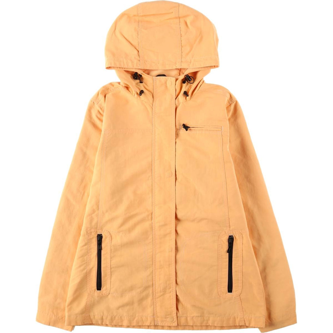 Eddie Bauer Mountain Parka Shell Jacket, Women's Size M (approx.) Nylon orange type Vintage Second Hand