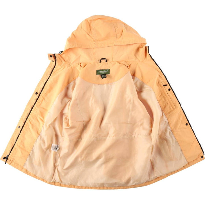 Eddie Bauer Mountain Parka Shell Jacket, Women's Size M (approx.) Nylon orange type Vintage Second Hand