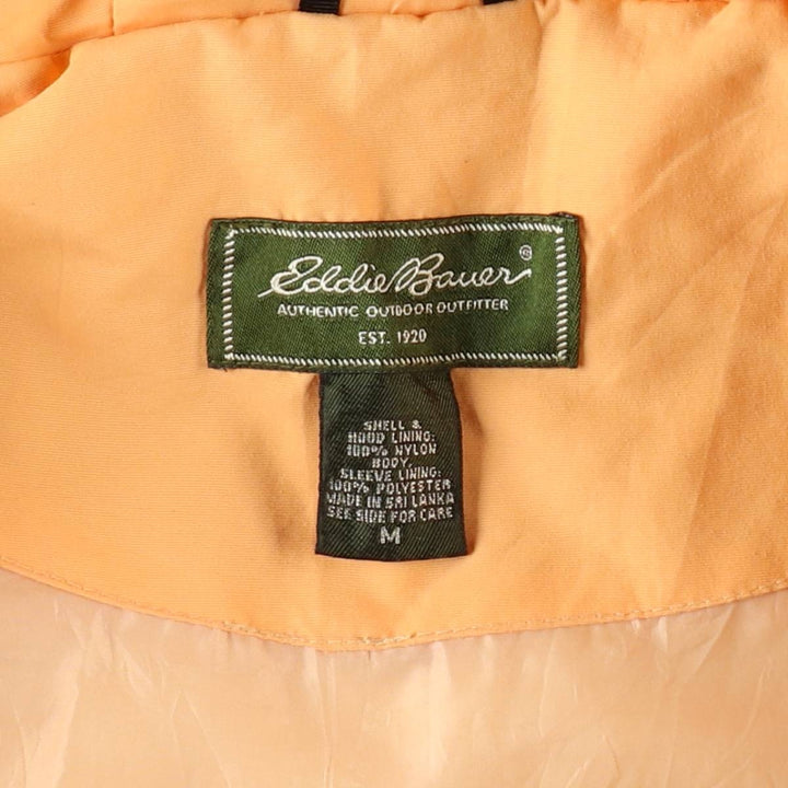 Eddie Bauer Mountain Parka Shell Jacket, Women's Size M (approx.) Nylon orange type Vintage Second Hand