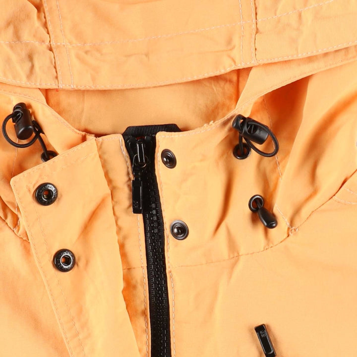 Eddie Bauer Mountain Parka Shell Jacket, Women's Size M (approx.) Nylon orange type Vintage Second Hand