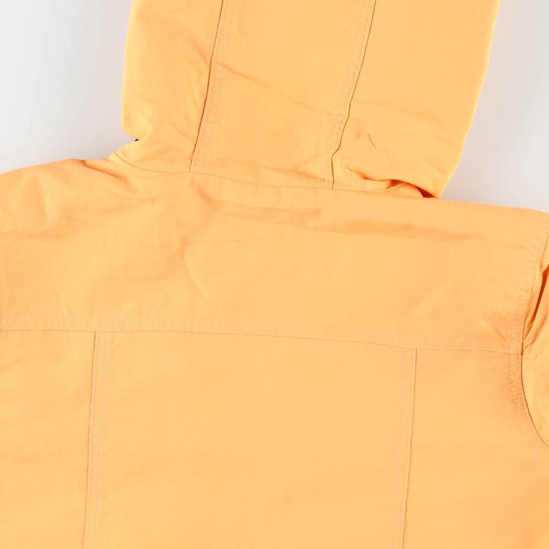 Eddie Bauer Mountain Parka Shell Jacket, Women's Size M (approx.) Nylon orange type Vintage Second Hand