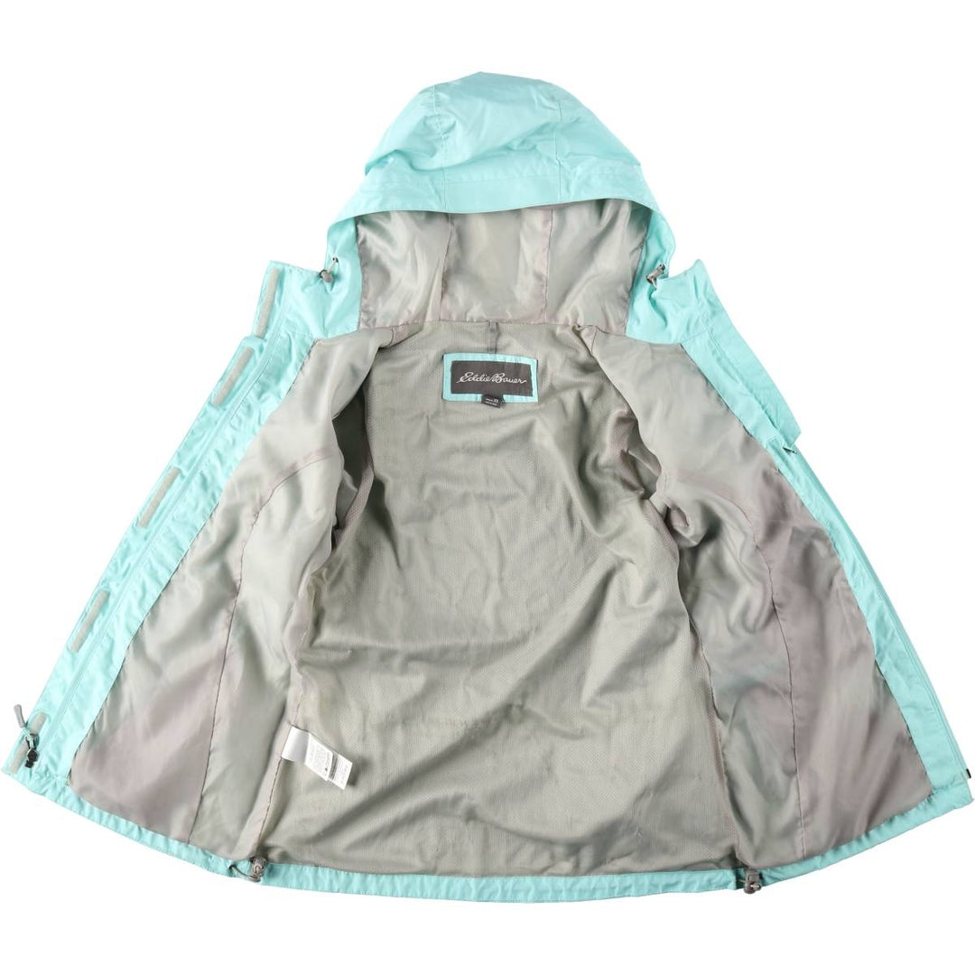 Eddie Bauer Mountain Parka Shell Jacket, Women's Size XS polyester Blue type light blue Vintage Second Hand