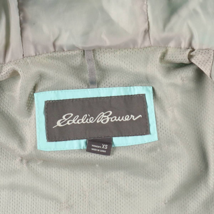 Eddie Bauer Mountain Parka Shell Jacket, Women's Size XS polyester Blue type light blue Vintage Second Hand