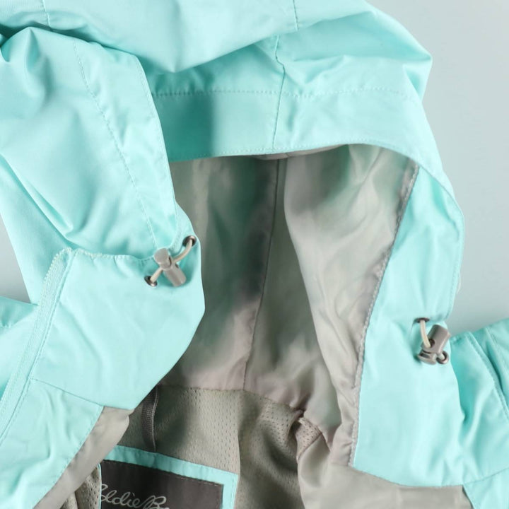 Eddie Bauer Mountain Parka Shell Jacket, Women's Size XS polyester Blue type light blue Vintage Second Hand