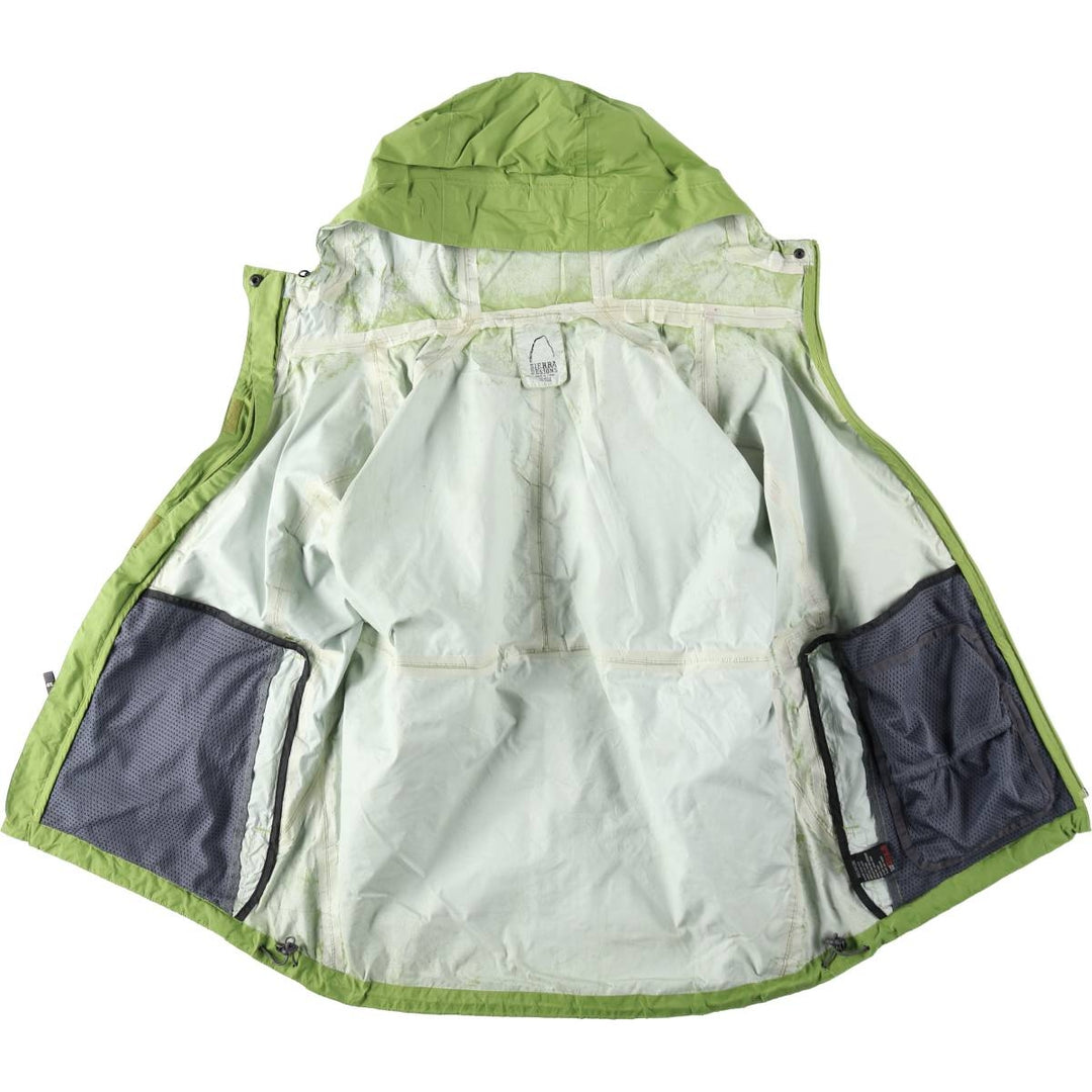 Sierra Designs Mountain Parka Shell Jacket, Women's Size L (approx.) Nylon green type yellow green Vintage Second Hand