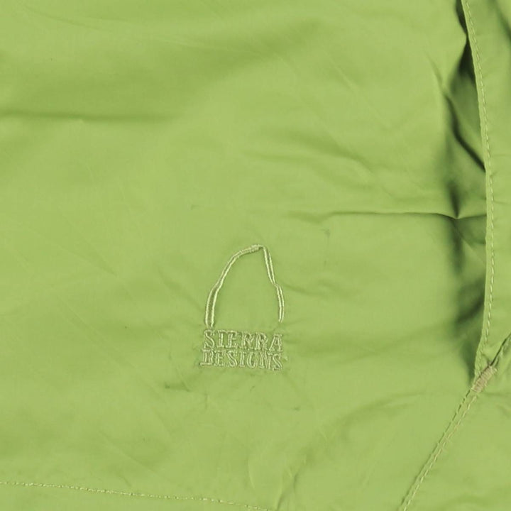 Sierra Designs Mountain Parka Shell Jacket, Women's Size L (approx.) Nylon green type yellow green Vintage Second Hand