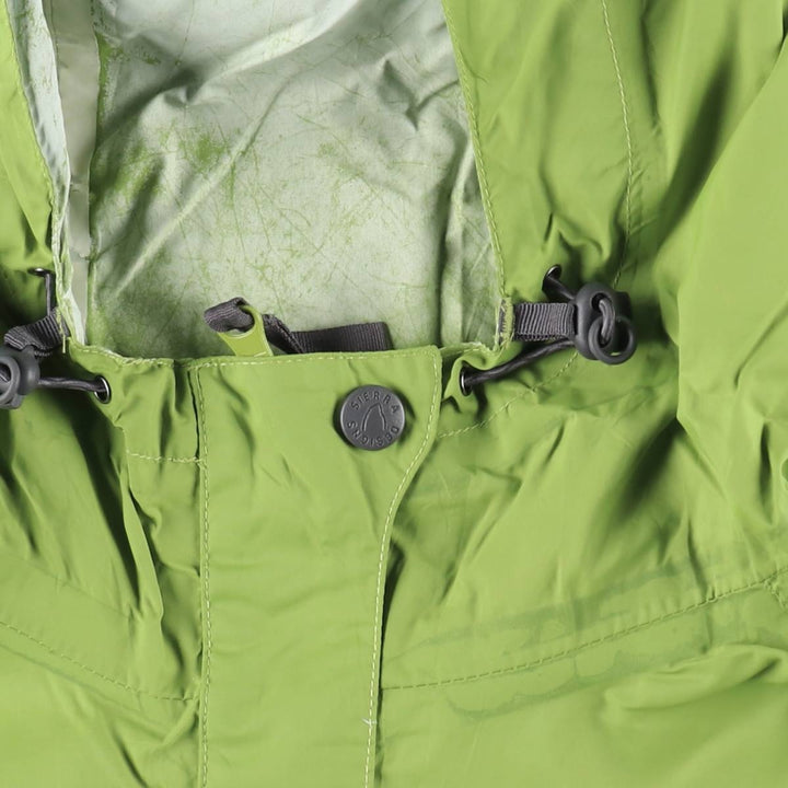 Sierra Designs Mountain Parka Shell Jacket, Women's Size L (approx.) Nylon green type yellow green Vintage Second Hand
