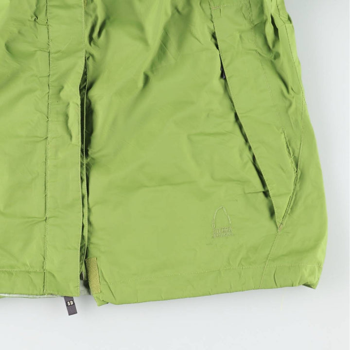 Sierra Designs Mountain Parka Shell Jacket, Women's Size L (approx.) Nylon green type yellow green Vintage Second Hand